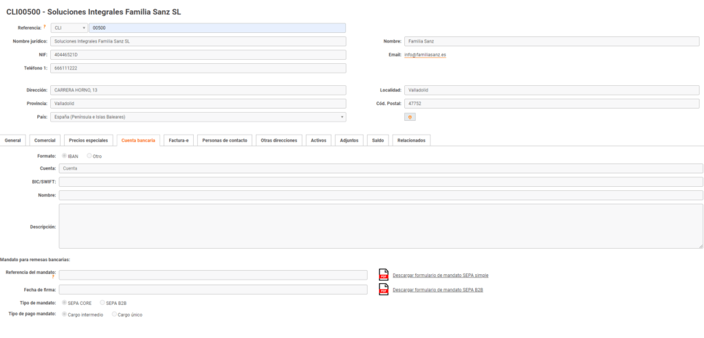 customer information sheet template with bank details